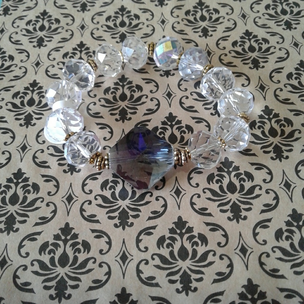 Cristal facetada.